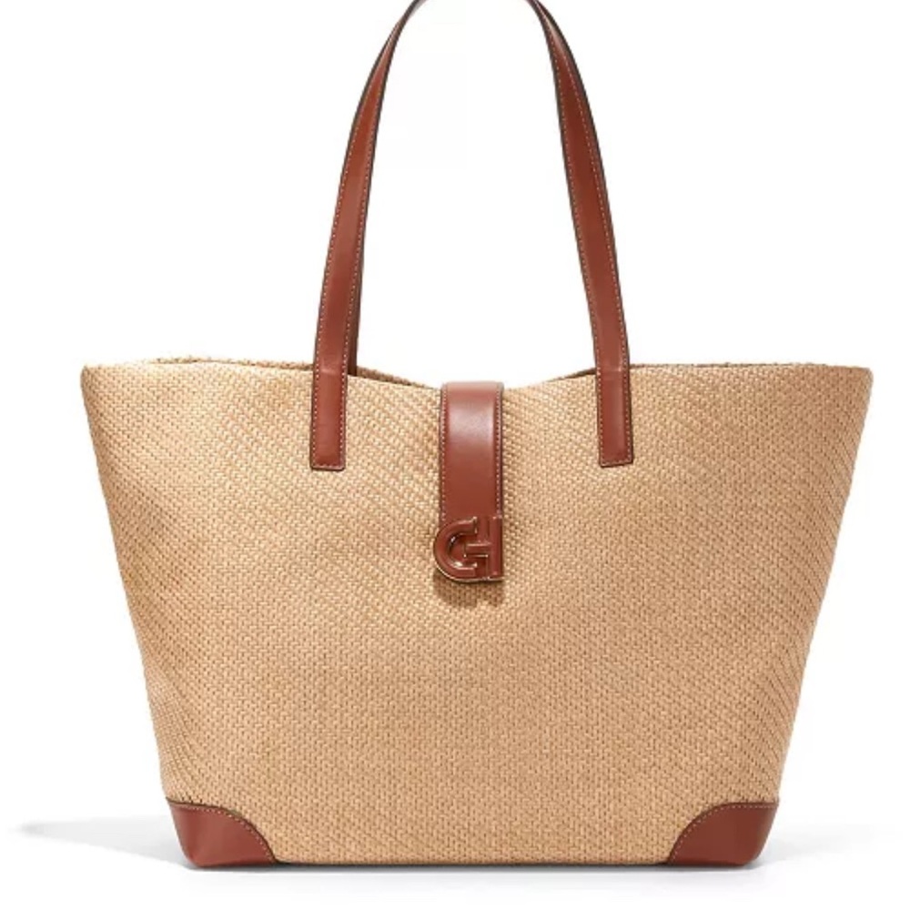Cole Haan Classic Medium Straw Tote 👜